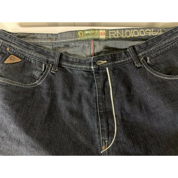 Akademiks Men's Jeans, Sz 44 Rescue Squad‎ Blue Distressed - Picture 5 of 12
